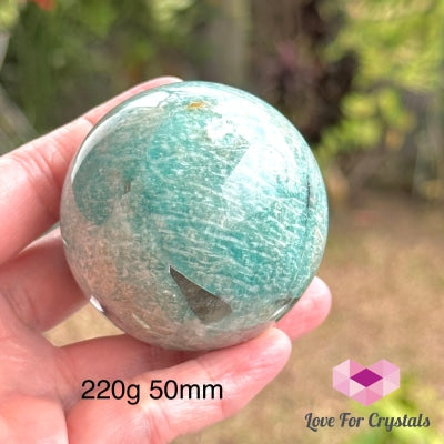 Amazonite Sphere (Brazil) 220G 50Mm Polished Crystals