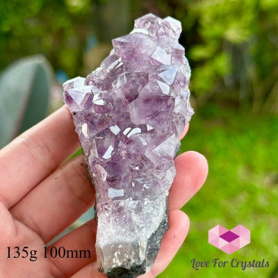 Amethyst Cluster Druse (Brazil) 60-75Mm 135G 100Mm Caves Geodes And Clusters
