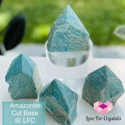 Amazonite Cut Base (Brazil) Polished Stones