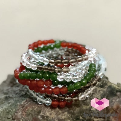 Feng Shui 5-Element Crystal Bracelet By Audreys Remedies (6Mm)