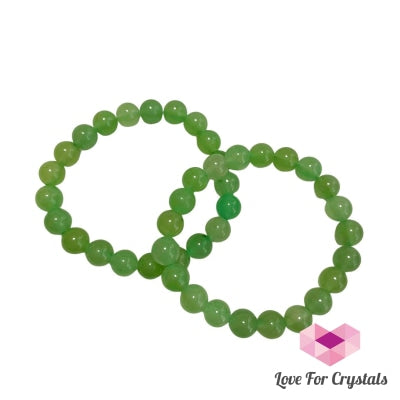 Green Aventurine Crystal Bracelet (Good Luck) 8Mm Energy