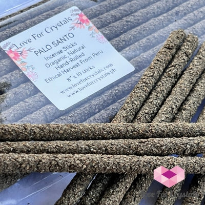 Palo Santo Hand-Rolled Incense Sticks (Organic From Peru) Pack Of 10 X8 Sticks