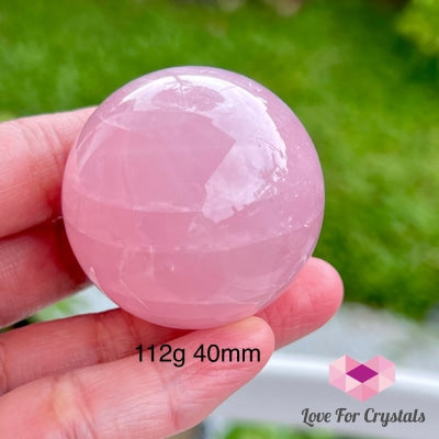 Rose Quartz Star Sphere With Stand (Brazil)Aaa Grade Polished Crystal