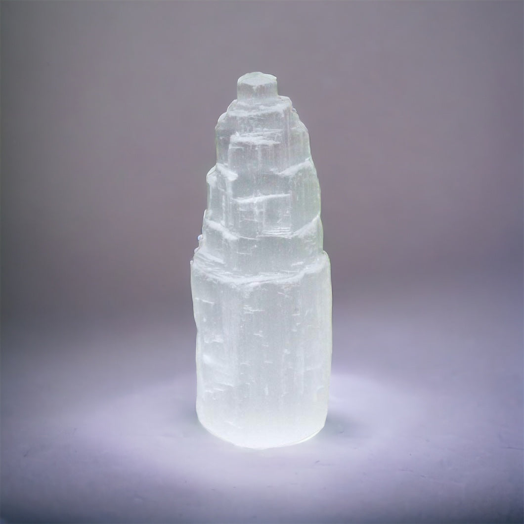 Selenite Tower Point (Morocco) 150mm