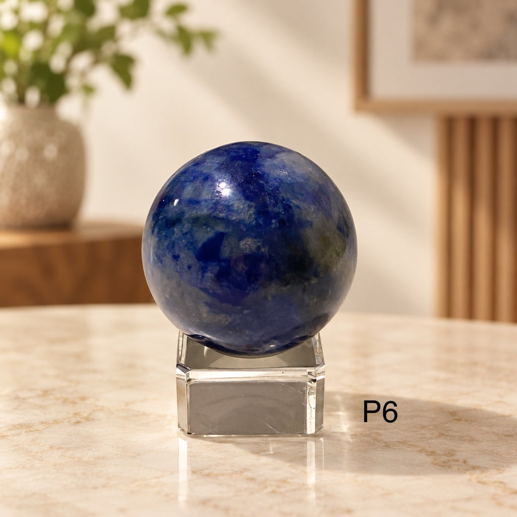 Blue Sodalite AAA Sphere (Brazil) Scam Shield