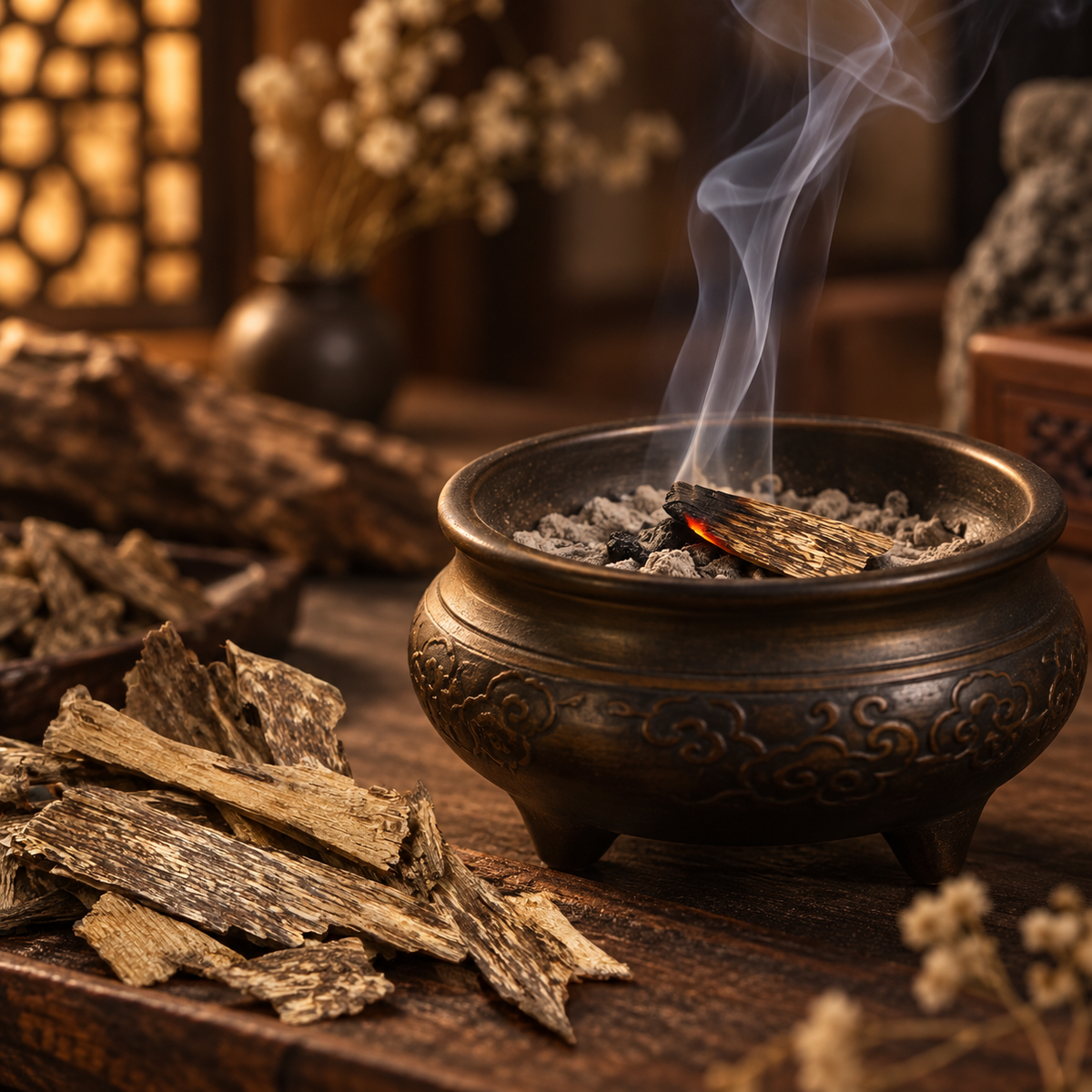 Premium Agarwood Incense Chips (Grade B – 5g)