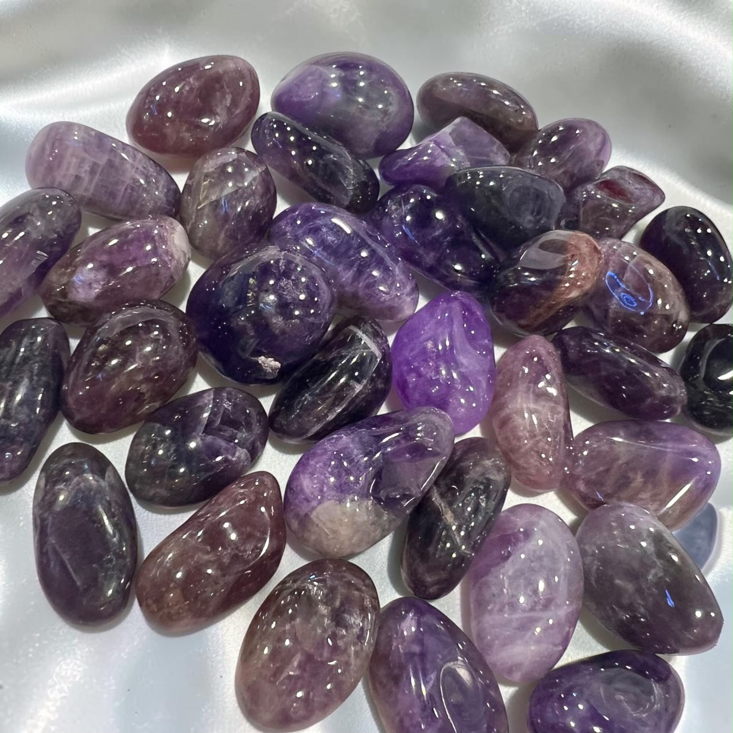 Amethyst Premium Tumbled in 200g Bag