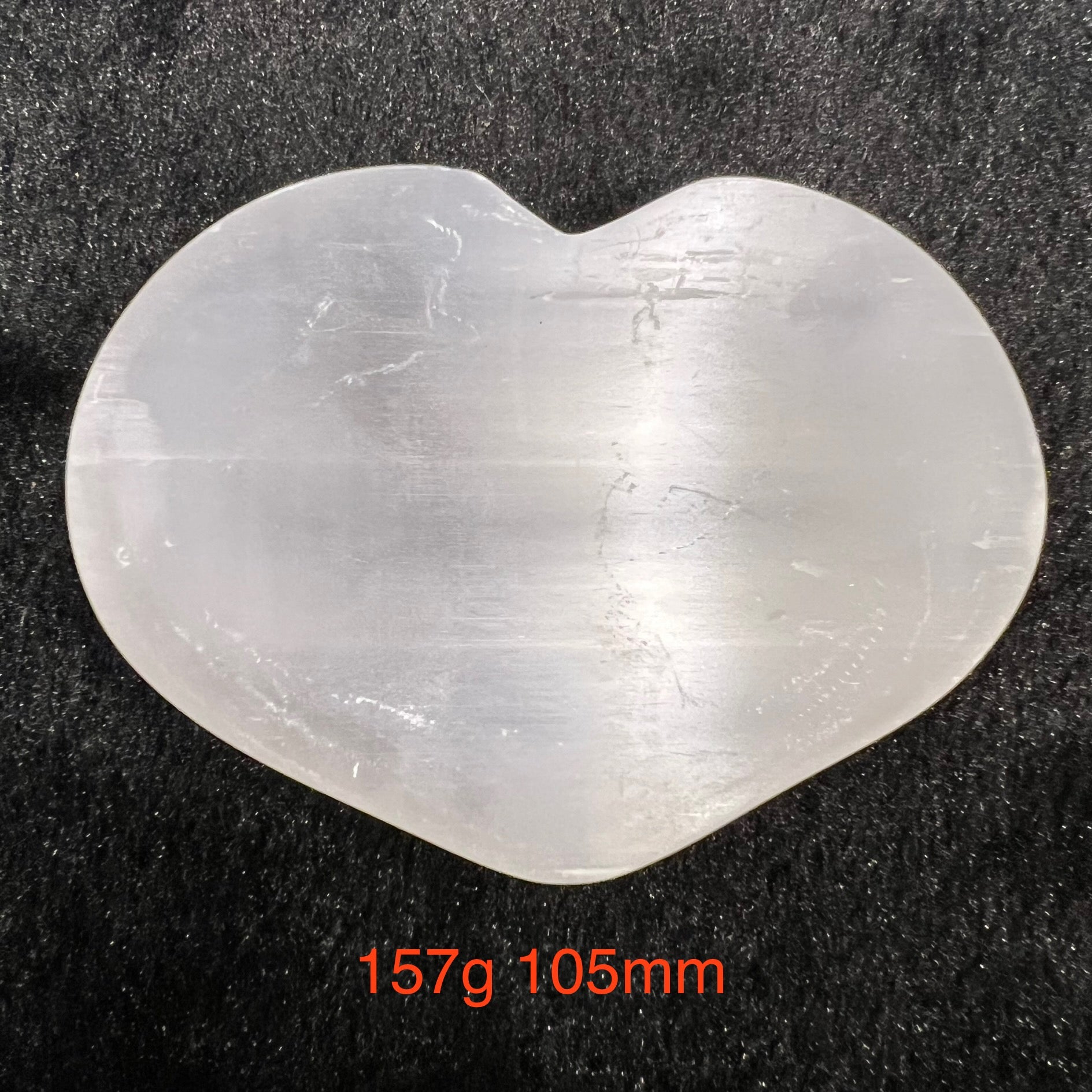 Selenite Cleansing/Charging Heart-Shape Bowl (Morocco)