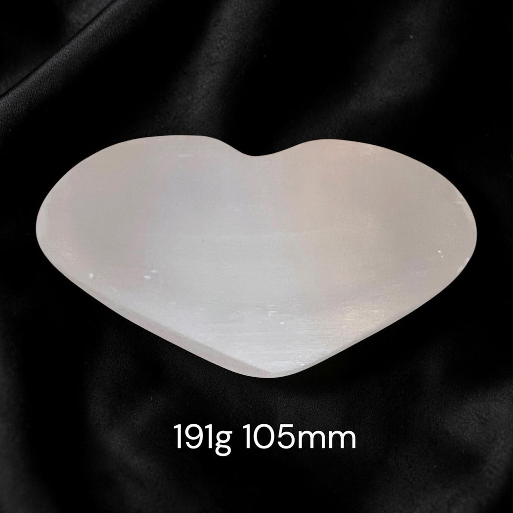 Selenite Cleansing/Charging Heart-Shape Bowl (Morocco)