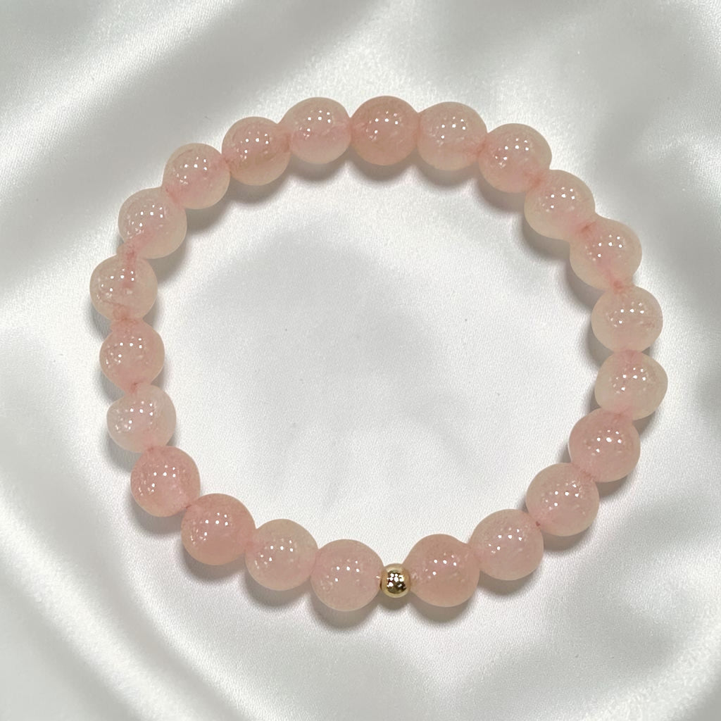 Rose Quartz Gemstone Energy Bracelet (LOVE) 8mm