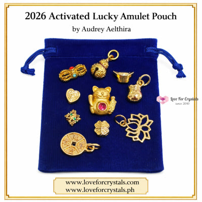 2026 Activated Lucky Amulet Pouch by Audrey (Pocket-sized 10-Pcs) Pocket Size (5cm Pouch, 10 pcs Amulets) Amulet