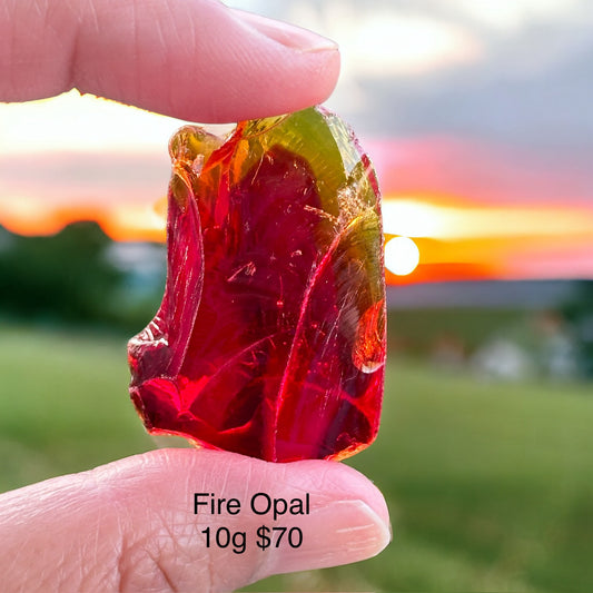 Fire Opal Andara Crystal (Mount Shasta)