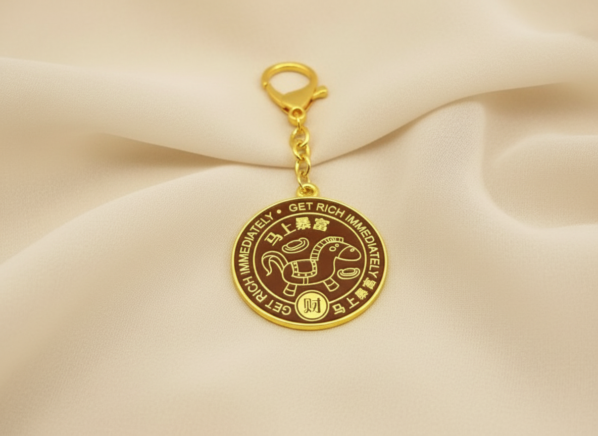 Get Rich Immediately Amulet Keychain (Feng shui 2026)