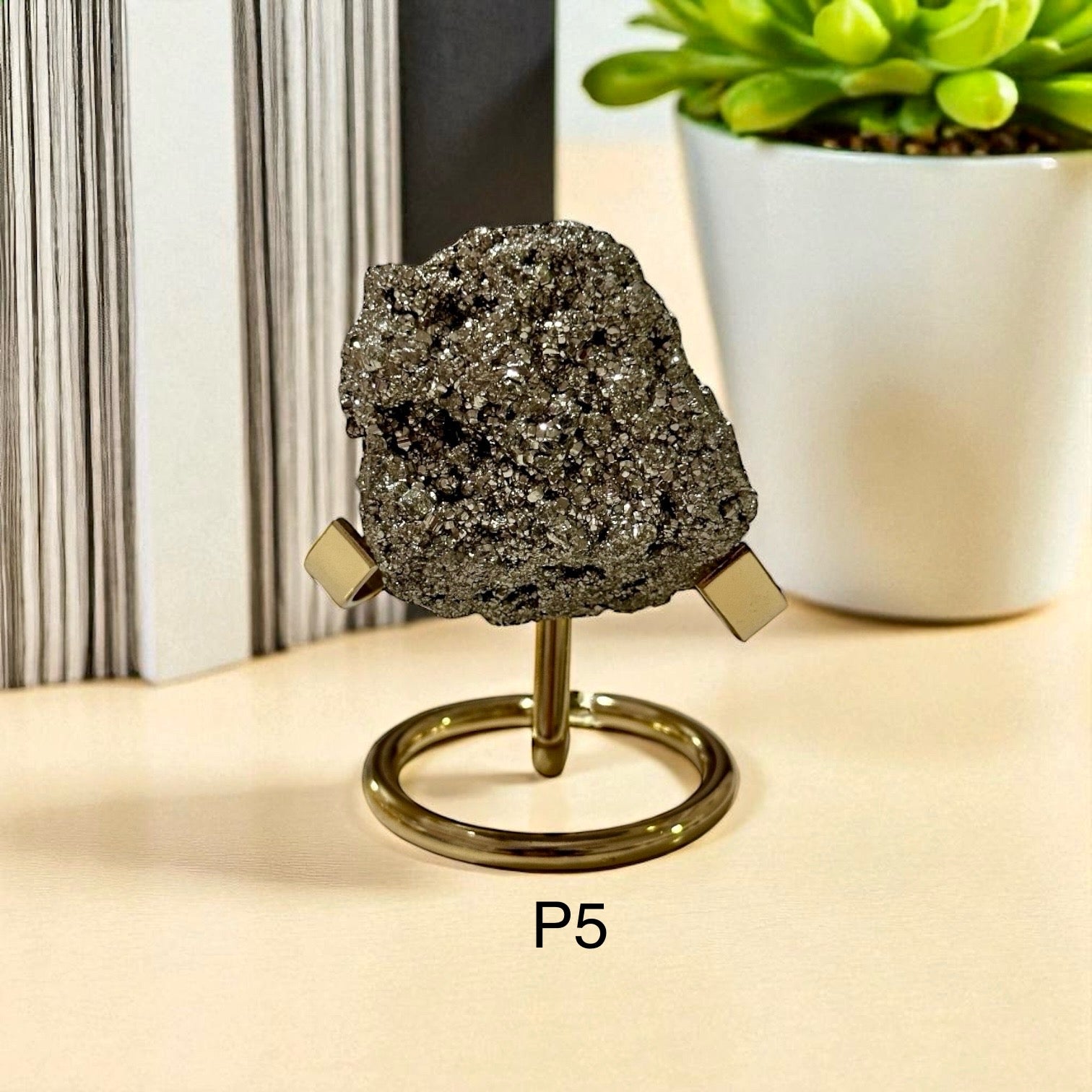 Pyrite Cluster with Stand (50-60mm)