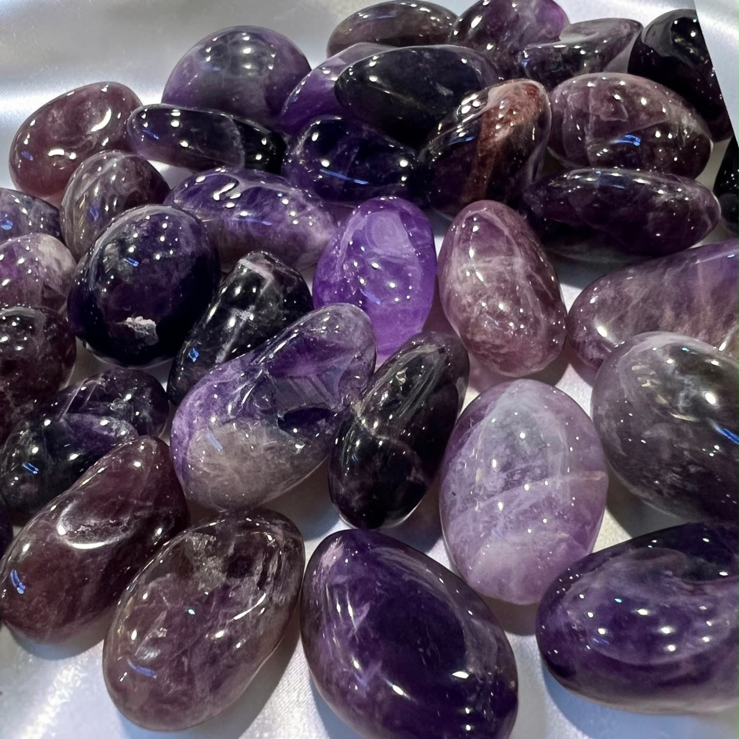 Amethyst Premium Tumbled in 200g Bag