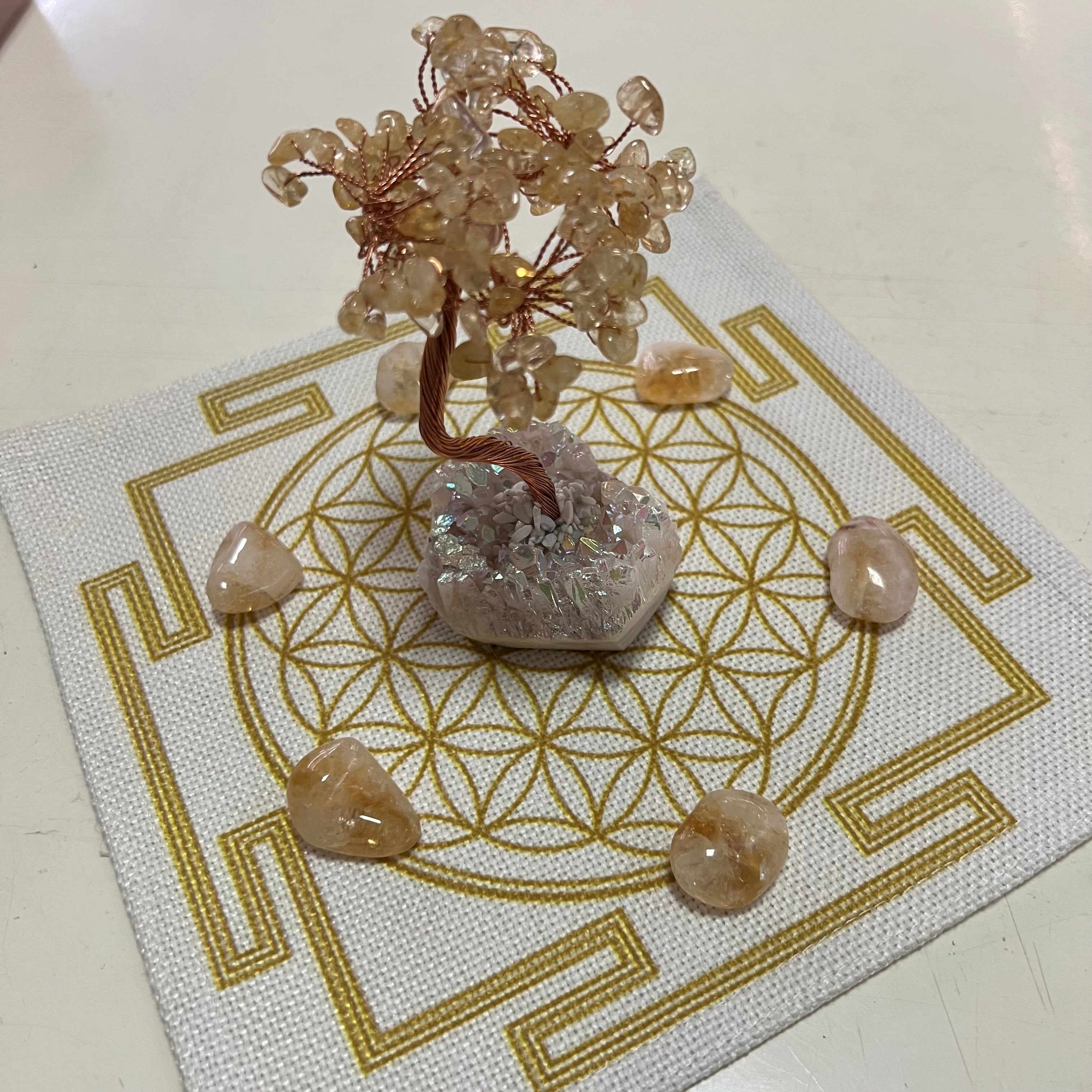 Flower of Life Grid Cloth - Sacred Geometry