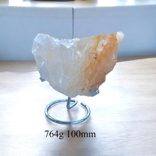 Golden Healer Raw (RAPID HEALING & FINANCIAL FLOW PRE-ACTIVATED STONE) with Stand