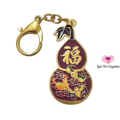 5 Blessings Wu Lou Amulet Keychain (Feng Shui 2025) 5.5cm Feng shui