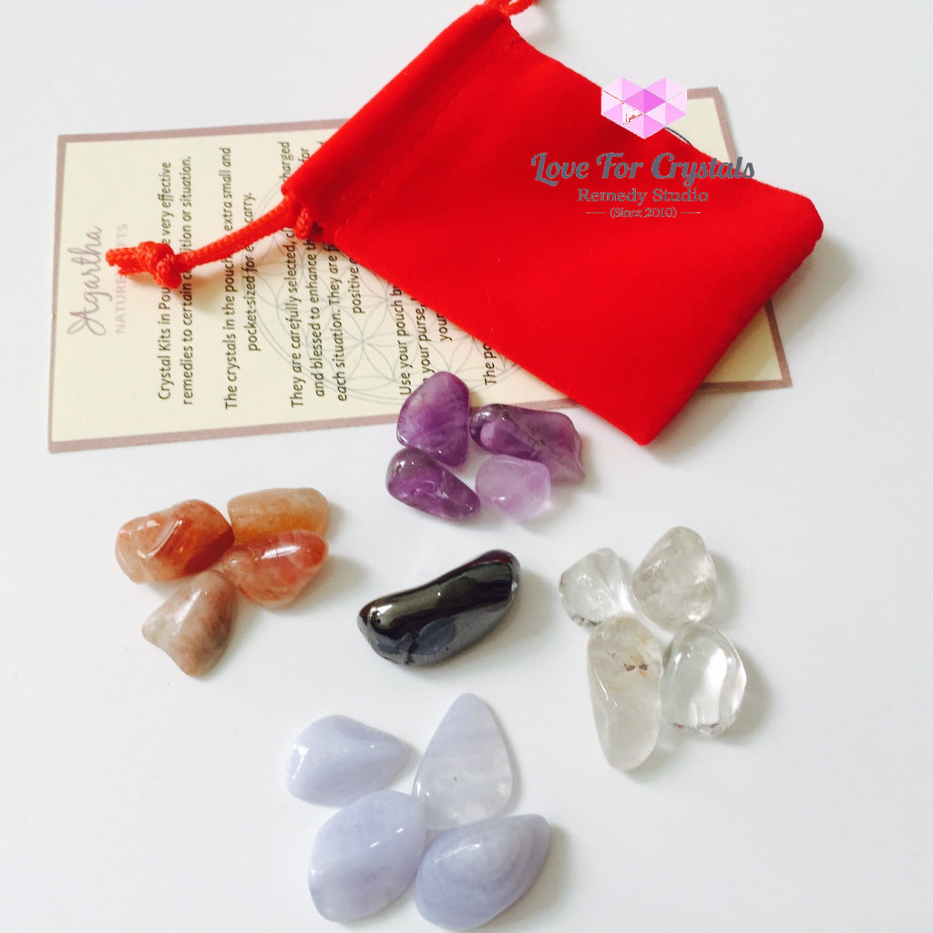 5 Element Crystal Kit For Balance By Agartha (Pocketsized) Crystal Kits