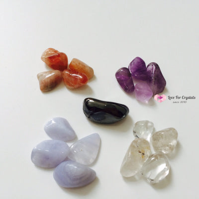 5 Element Crystal Kit For Balance By Agartha (Pocketsized) Crystal Kits