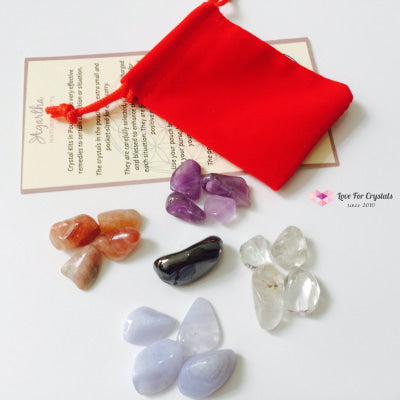 5 Element Crystal Kit For Balance By Agartha (Pocketsized) Crystal Kits
