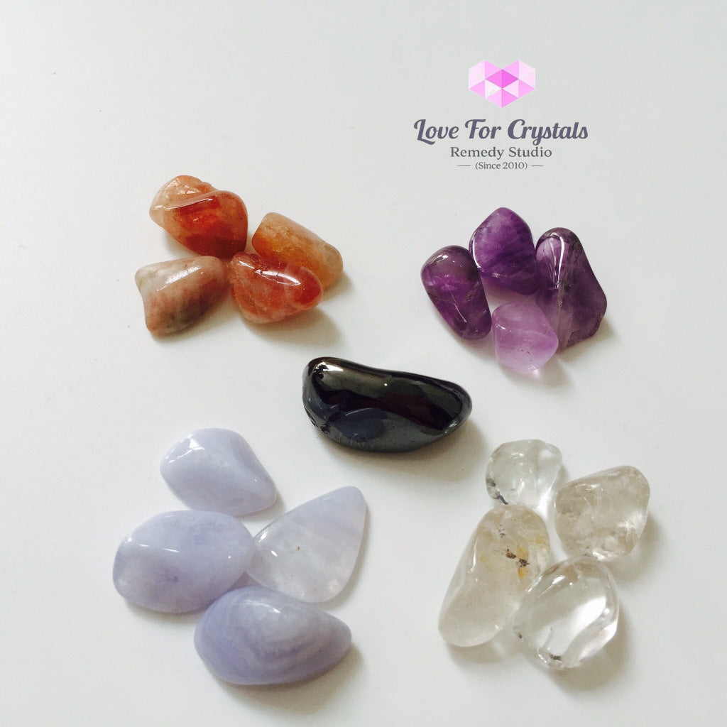5 Element Crystal Kit For Balance By Agartha (Pocketsized) Crystal Kits