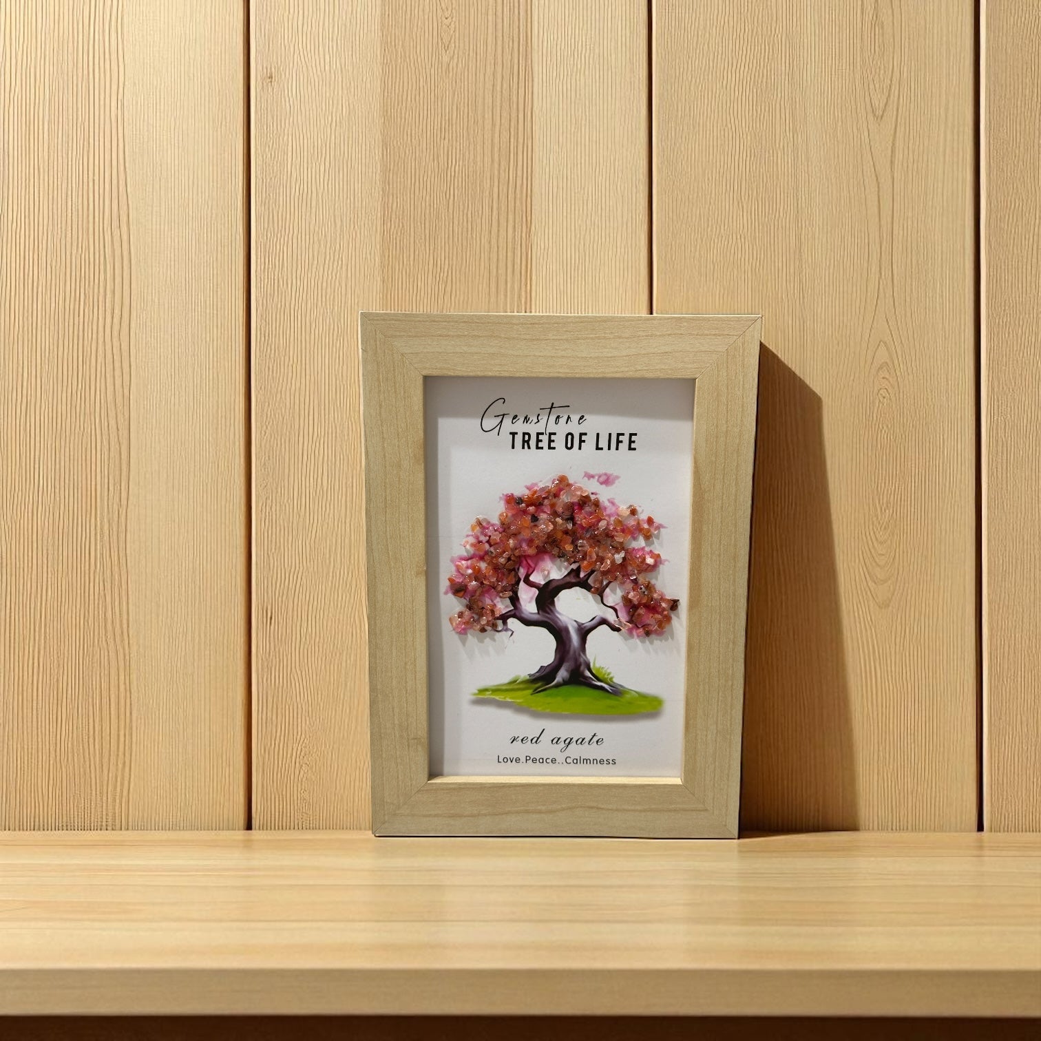 Gemstone Chips Tree of Life Frame 18cm x13cm(Pre-coded & activated)