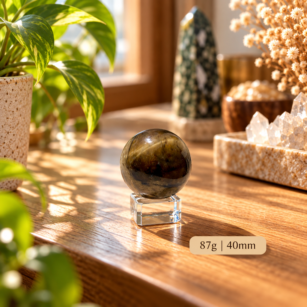 Tiger’s Eye Sphere (Money Activator) Brazil
