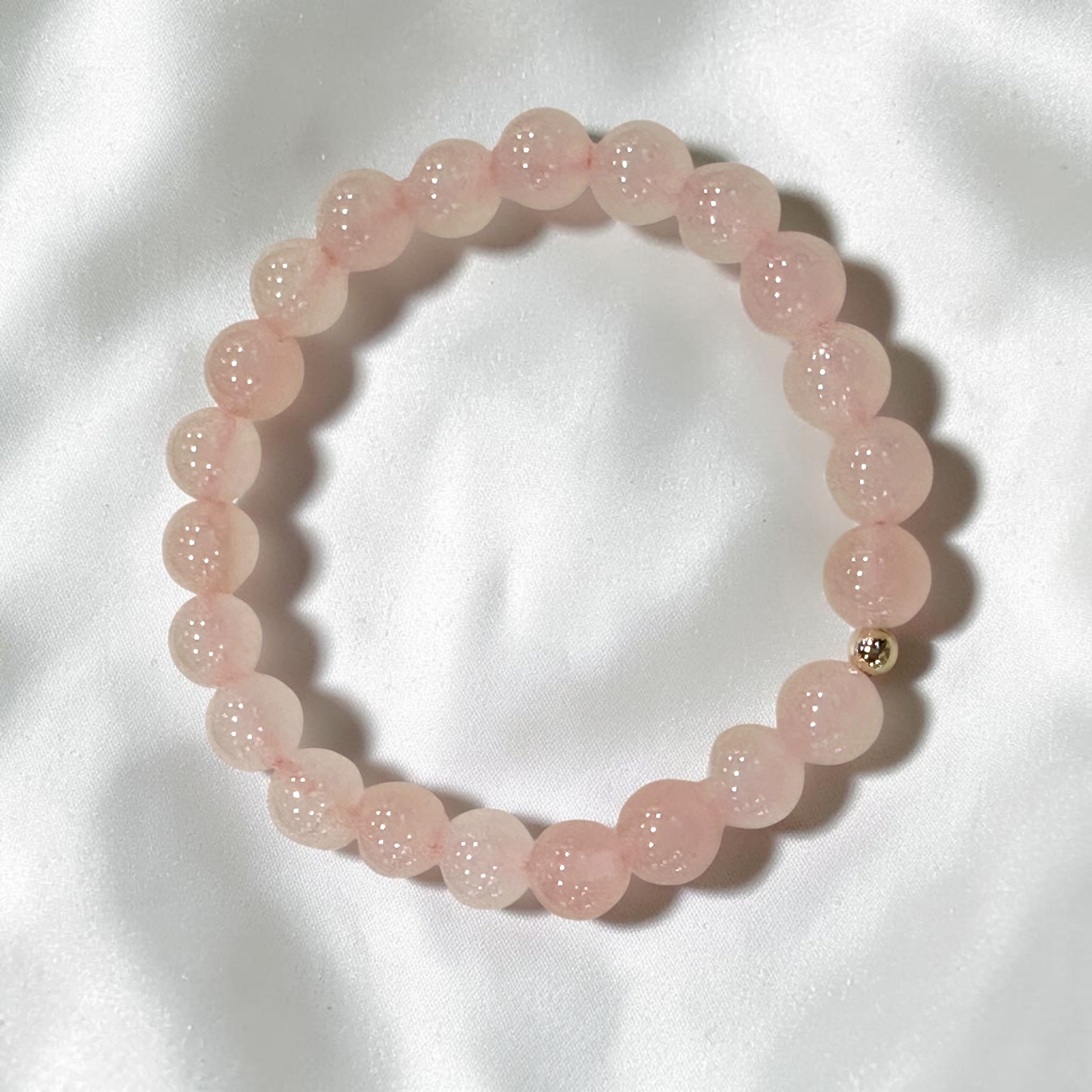 Rose Quartz Gemstone Energy Bracelet (LOVE) 8mm