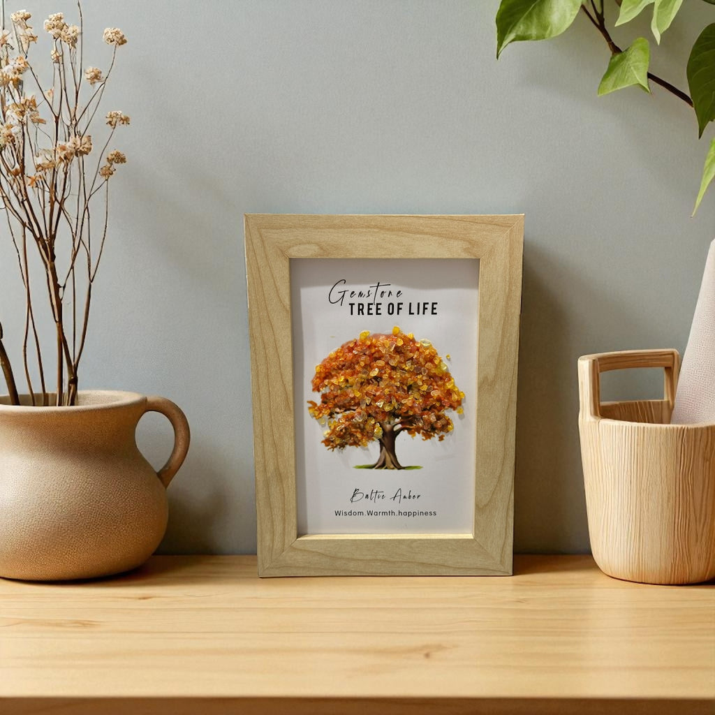 Gemstone Chips Tree of Life Frame 18cm x13cm(Pre-coded & activated)