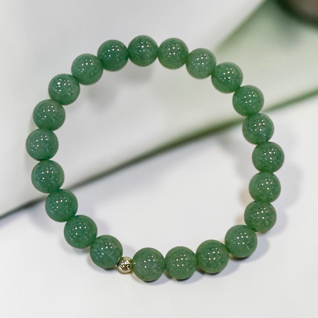 Green Aventurine Crystal Bracelet (GOOD LUCK) 8mm