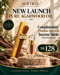 PROMOTION Agarwood Pure Oil (Liquid Gold) by Aur'OUD 沉香油 Kayu Gaharu OUD with free incense sticks
