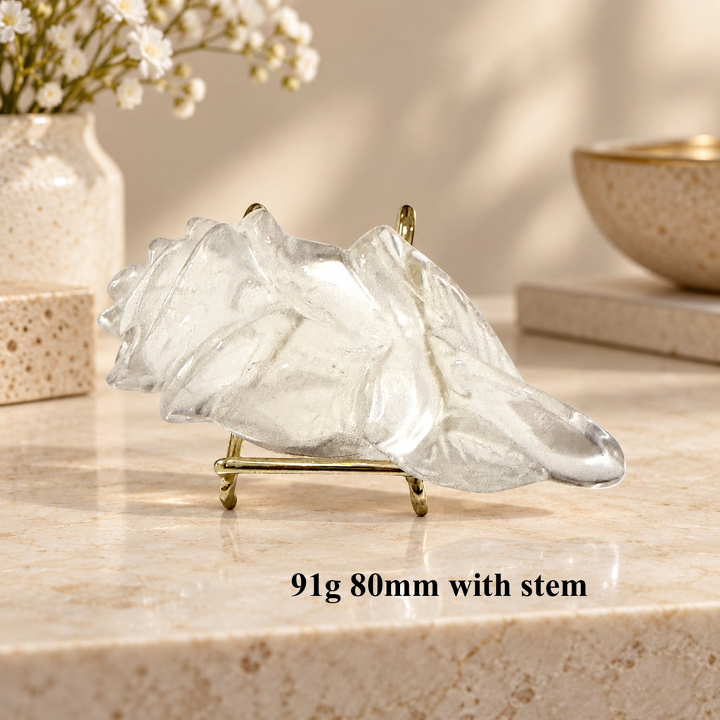 Clear Quartz Carved Roses (Beauty & Positivity)