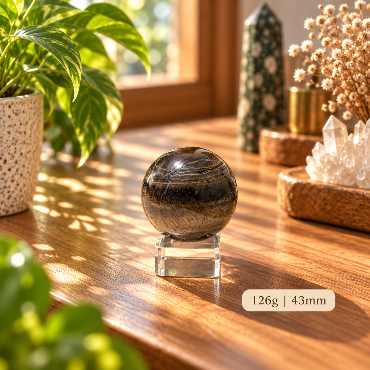 Tiger’s Eye Sphere (Money Activator) Brazil