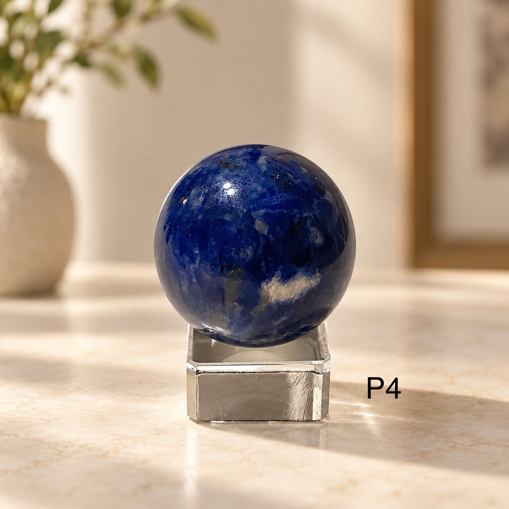Blue Sodalite AAA Sphere (Brazil) Scam Shield
