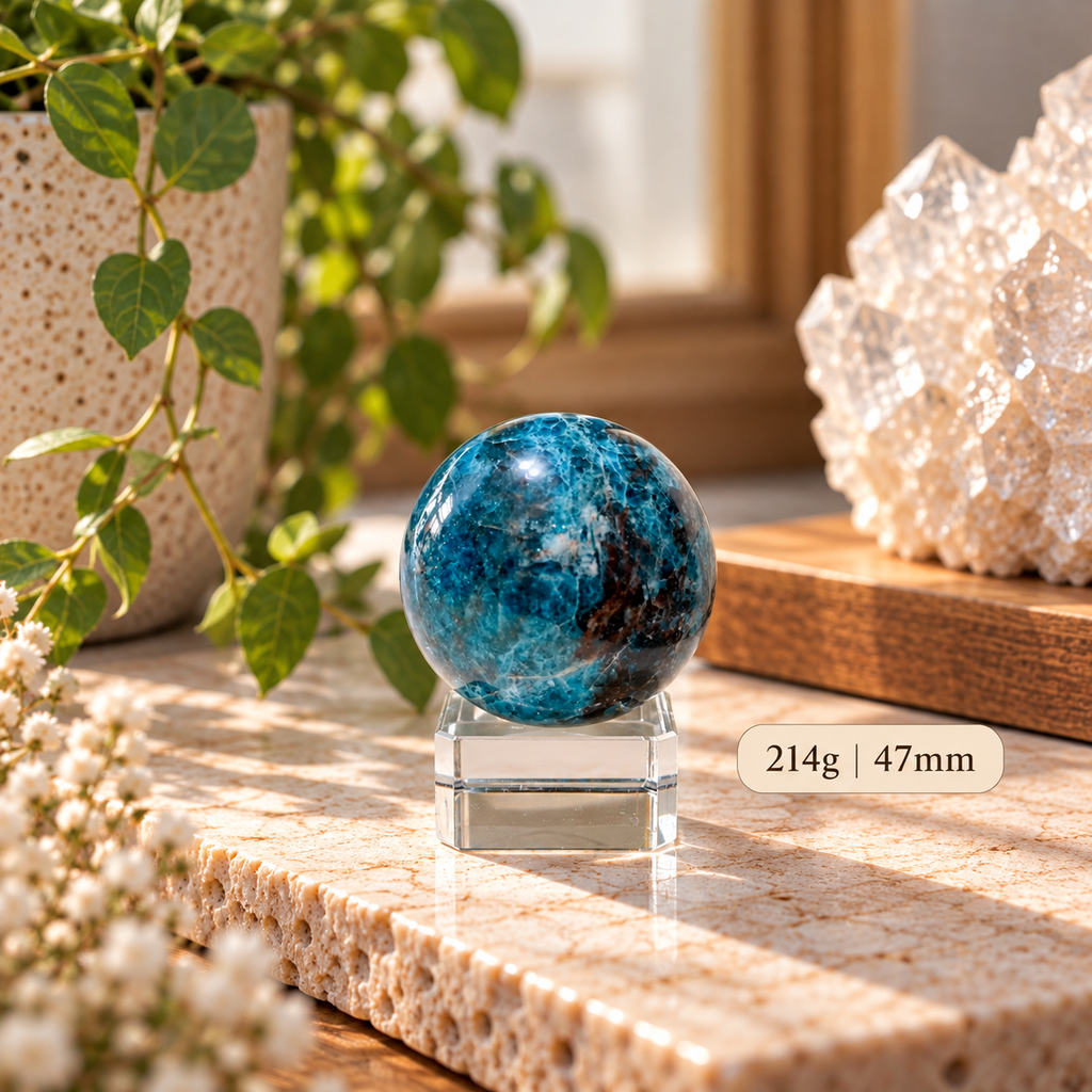 Blue Apatite Sphere (Brazil)