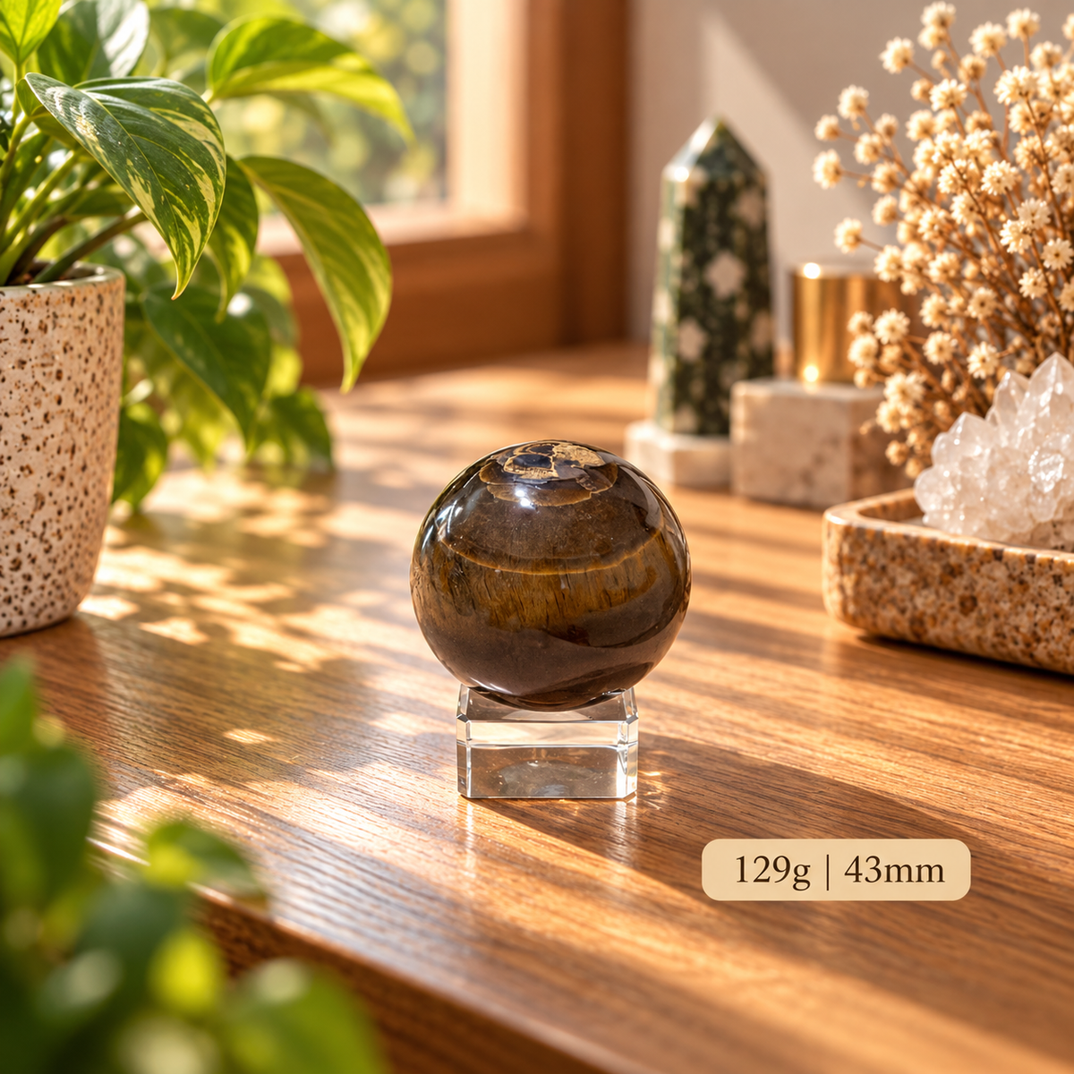 Tiger’s Eye Sphere (Money Activator) Brazil