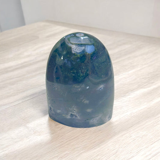 Moss Agate Free Form (Money Grows Frequency)