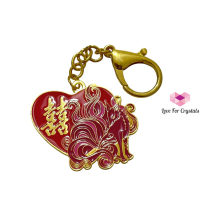 9 Tailed Fox Love Amulet Keychain (to Attract Soulmate) Fengshui 2025 Feng shui