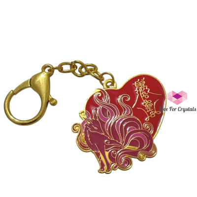 9 Tailed Fox Love Amulet Keychain (to Attract Soulmate) Fengshui 2025 Feng shui
