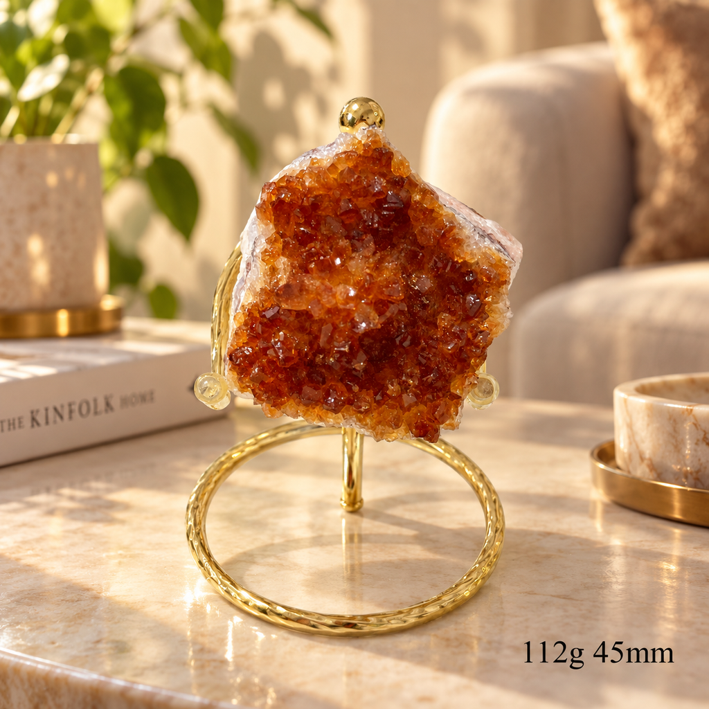 Citrine Mini Cluster on Stand (Brazil)