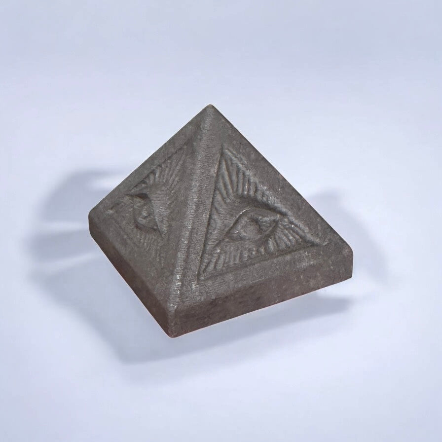Shungite/Graphite Compounded Eye Pyramid 50mm (Protection • Gadget Cleansing) Pre-coded, Activated