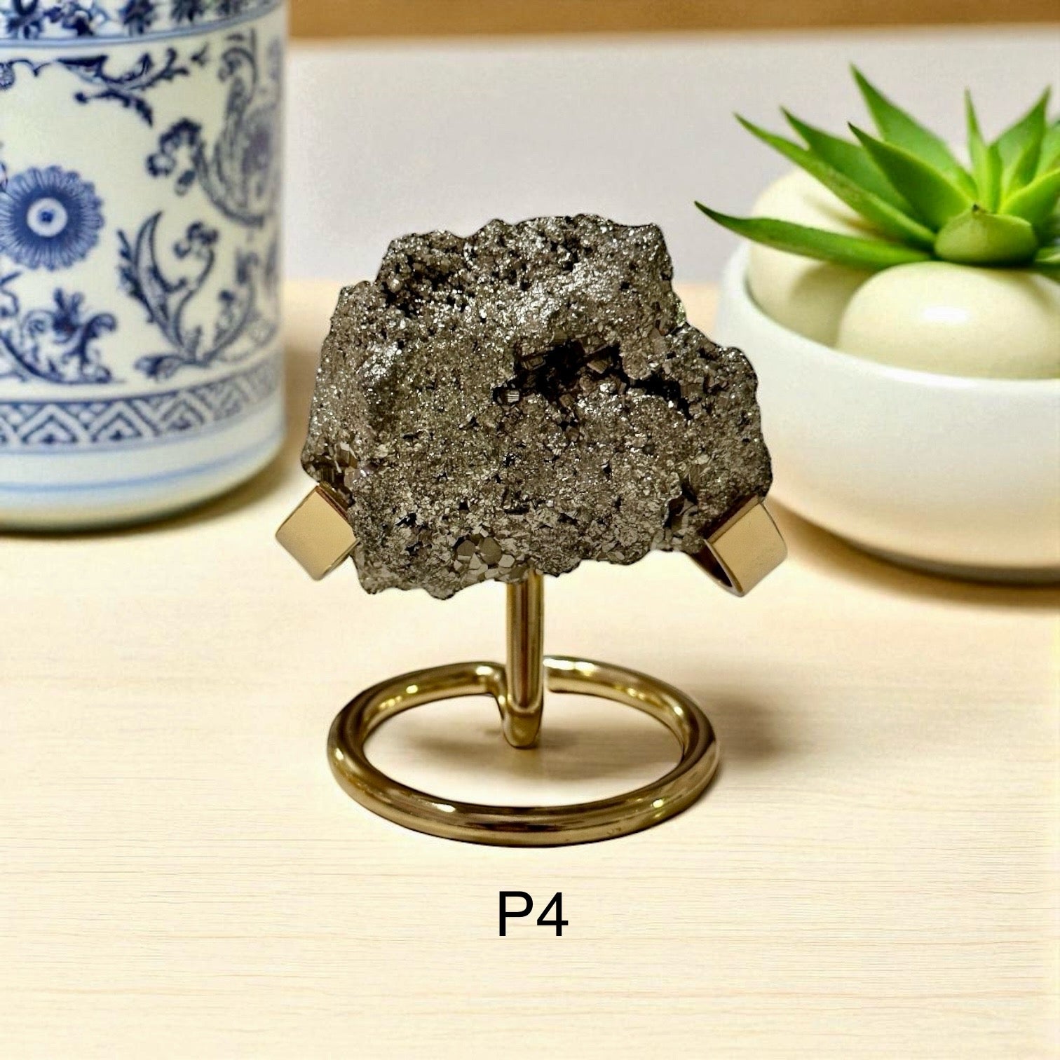 Pyrite Cluster with Stand (50-60mm)