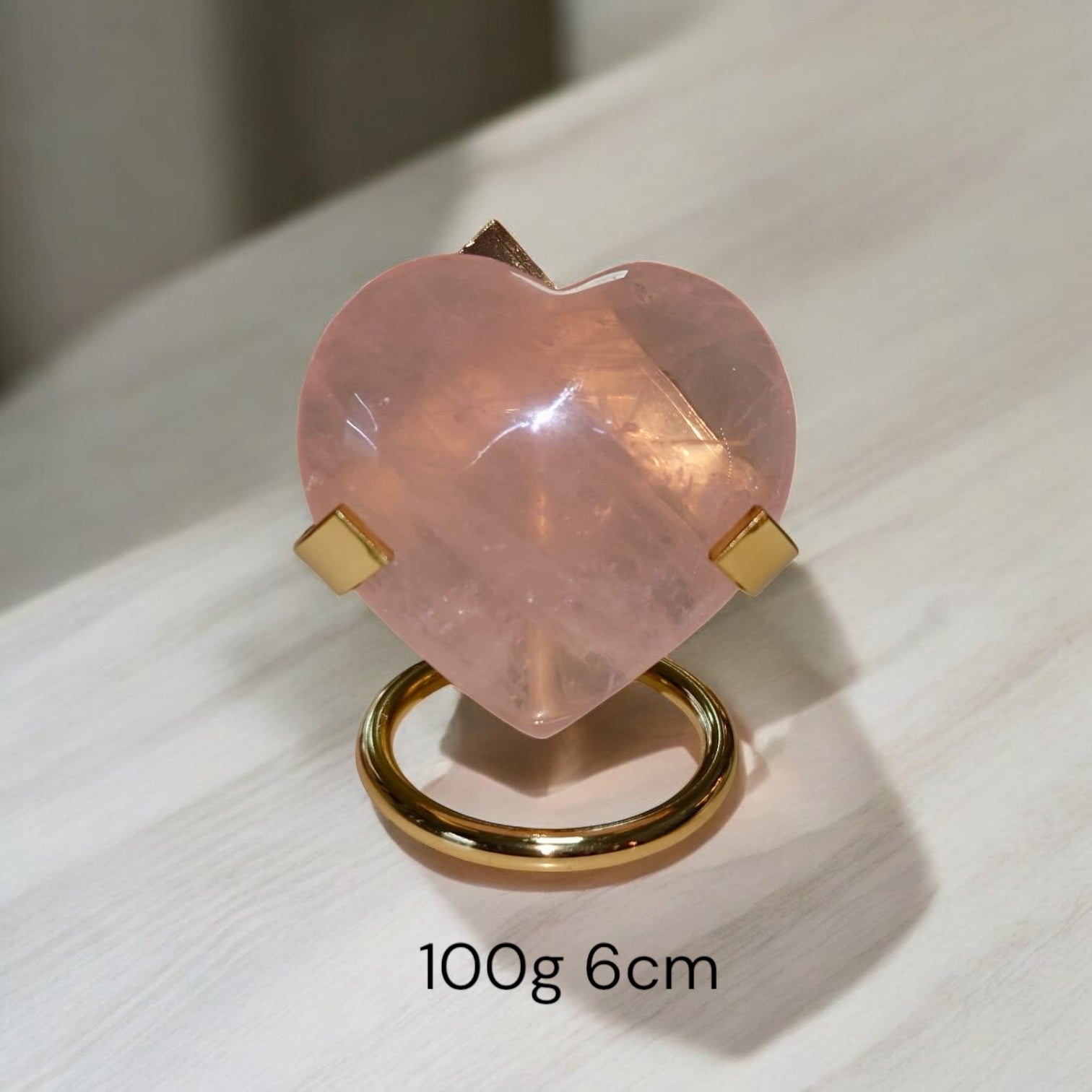 Rose Quartz Heart with Stand (Brazil) Premium AAA (Pre-coded & Activated)