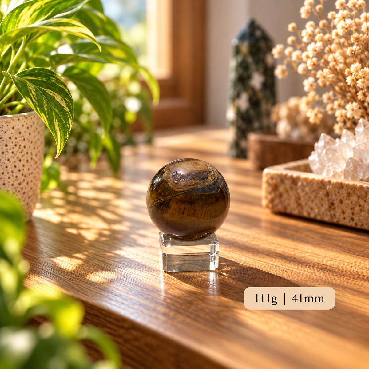 Tiger’s Eye Sphere (Money Activator) Brazil