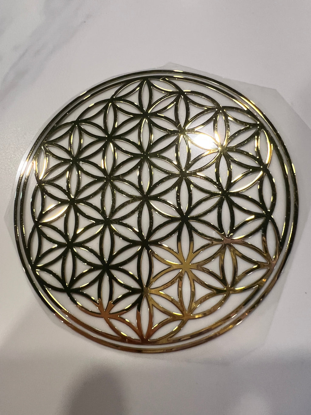 Flower of Life Metallic Stickers