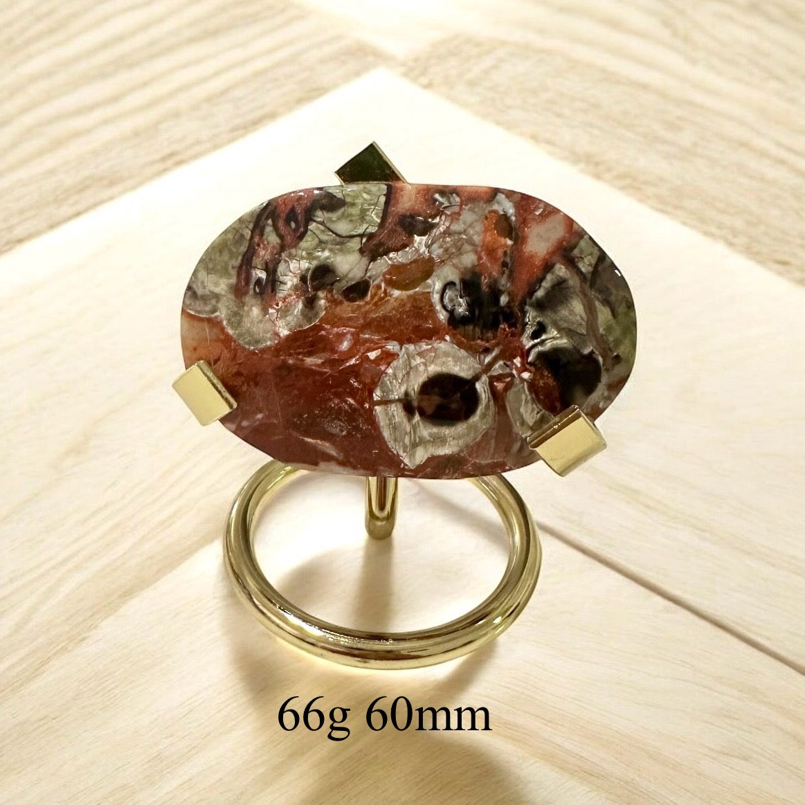 Money Agate Palm Stones with Stands (Wealth Flow & Stability) Pre-coded & activated