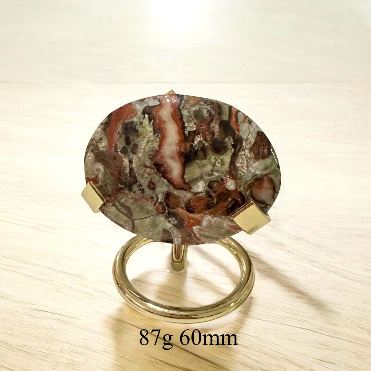 Money Agate Palm Stones with Stands (Wealth Flow & Stability) Pre-coded & activated