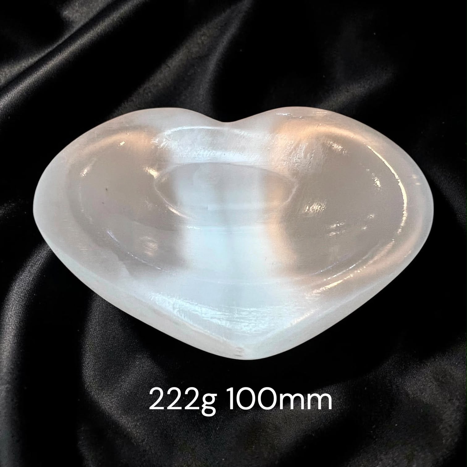 Selenite Cleansing/Charging Heart-Shape Bowl (Morocco)