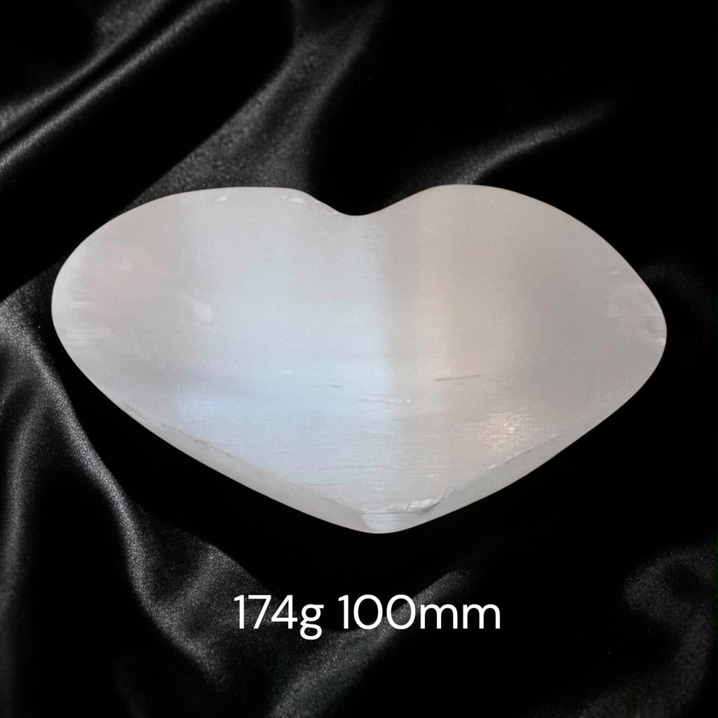 Selenite Cleansing/Charging Heart-Shape Bowl (Morocco)
